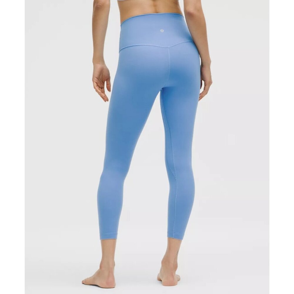 Lululemon Athletica Womens Align Crop Leggings Size 12 Pool 23" Inseam High Rise - Picture 3 of 5